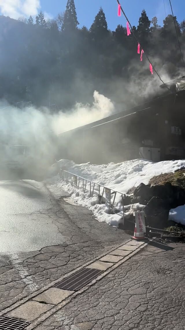 .
青空と、もっくもっくの湯気💭💭💭